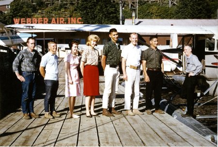 Webber Air Crew on the float