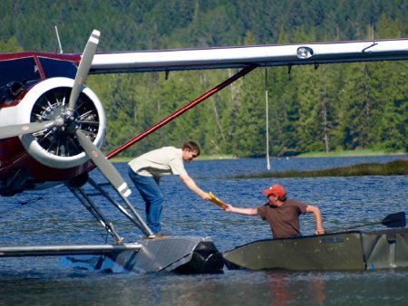 Delivering parts to stranded boaters