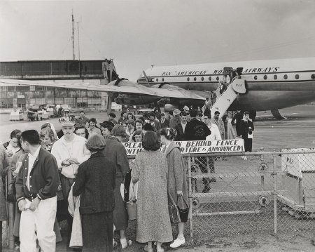 Ketchikan High School students at the Annette Island airport