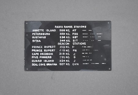 Radio Range Stations placard