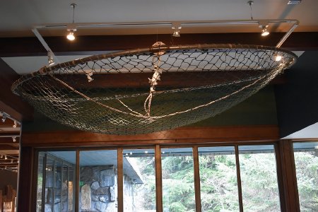 Dip net on display in Into the Wind exhibit