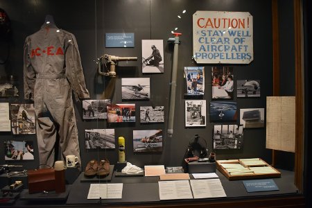 Into the Wind exhibit display - Unsung Heros