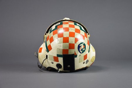 USCG pilot helmet back view