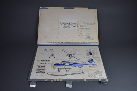 DHC-2 Beaver aircraft three view paint scheme layout