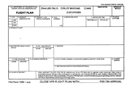 Flight plan