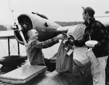 Loading cargo in a Grumman Goose