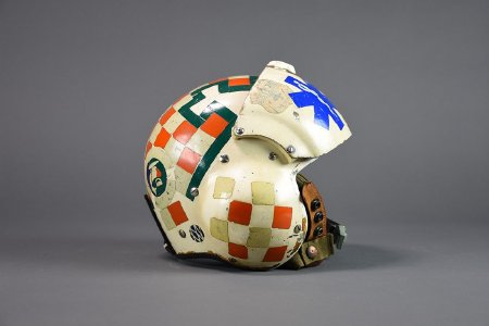 USCG pilot helmet side view