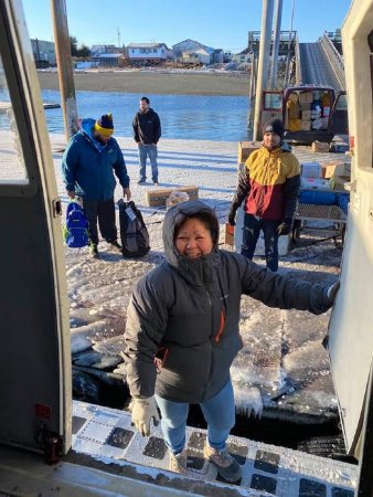 Unloading freight in Metlakatla