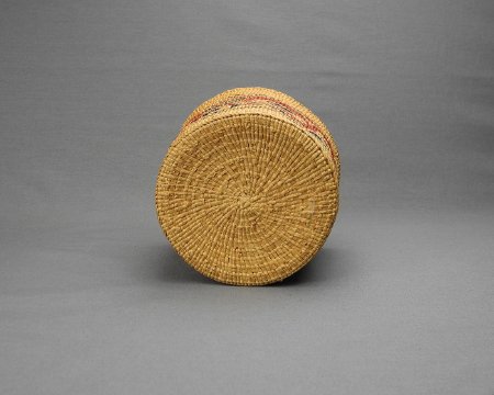 Haida spruce root basket base