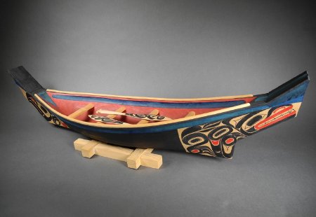 Model Tlingit canoe profile