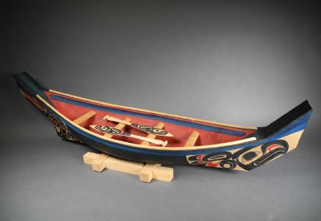 Model Tlingit canoe profile