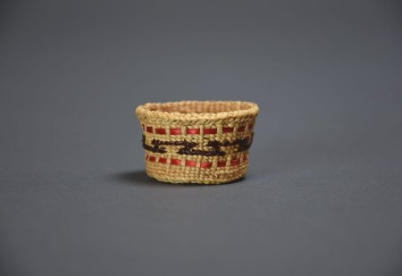 Haida spruce root basket