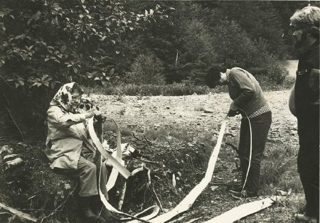 Cedar bark harvesting