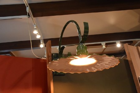 Light fixture on display