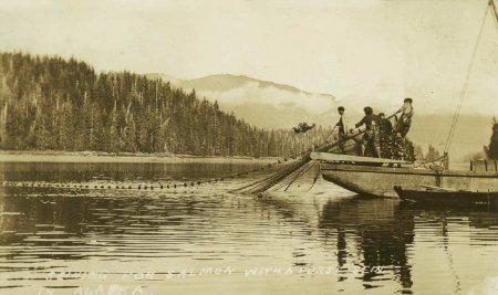 Pulling purse seine