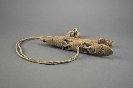 Halibut hook with attached rope