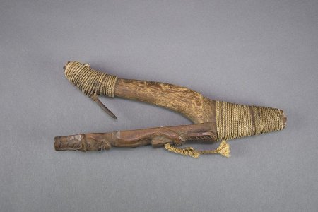 Halibut hook with man figure