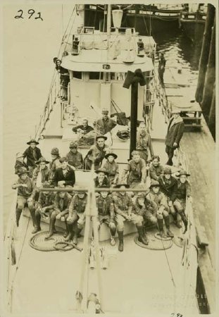 Boy Scouts aboard USCG Cutter