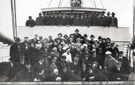 Mariposa shipwreck passengers