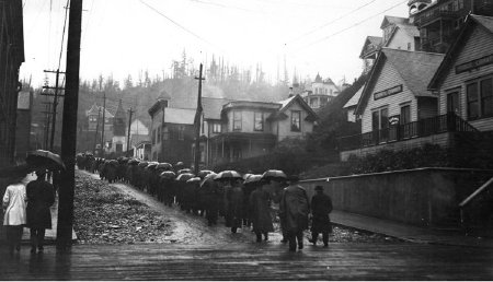 Mike Martin's funeral procession, 1916