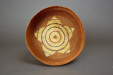 Red cedar basket - inside