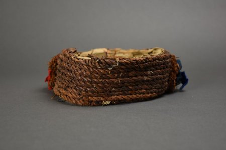 Chief Son-I-Hat's cedarbark headband - back