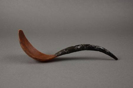 Goat Horn Spoon - side