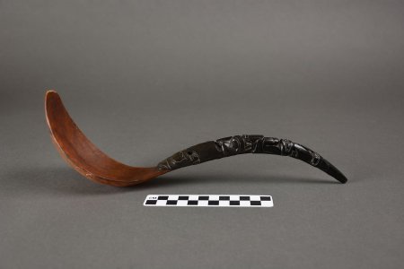 Goat Horn Spoon - side