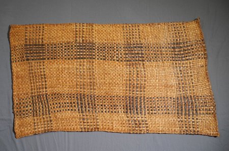 Plaited cedar bark mat