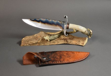 Knife, sheath, and stand