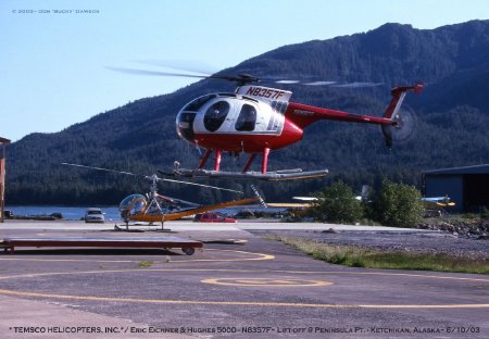 Eric Eichner Lift Off at Peninsula Point, Ketchikan, AK, 2003