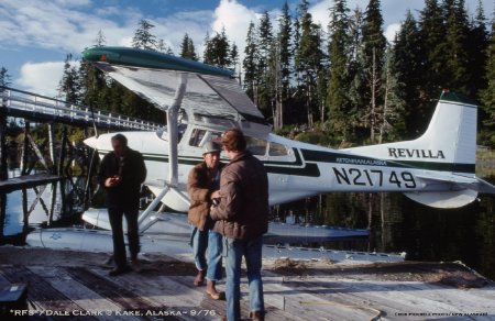 Revilla Flying Service Pilot Dale Clark in Kake, AK, 1976