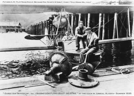 Gorst Air Transport Delivering Mining Equipment in Juneau, AK, 1935