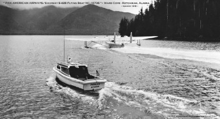 Pan American Airways Sikorsky S-42B at Ward Cove, Ketchikan, AK, 1940