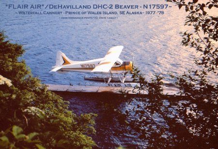 Flair Air Beaver (N17597) at Waterfall Cannery, circa 1977/1978