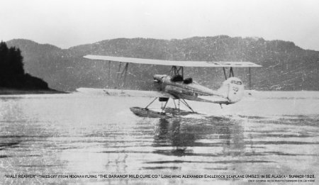 Walt Reamer Takes Off from Hoonah, AK, 1928