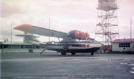 Consolidated PBY Super Catalina at Annette Airport, 1966
