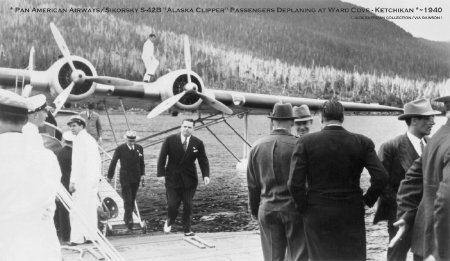 Pan American Airways Sikorsky S-42B at Ward Cove, Ketchikan, AK, 1940