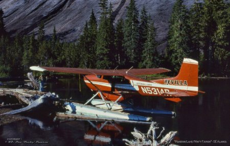 Revilla Flying Service at Manzoni Lake, Misty Fjords, AK, 1982