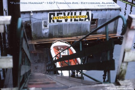 Revilla Flying Service Floating Hangar, Ketchikan, AK, circa early 1980s