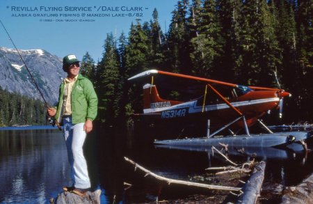 Alaska Grayling Fishing at Manzoni Lake, Misty Fjords, AK, 1982