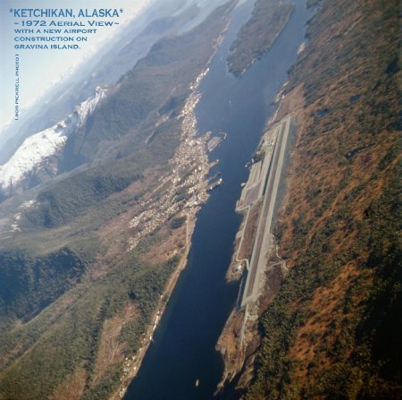 Ketchikan Airport Aerial View, 1972