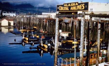 Alaska Coastal Airlines' Gooses at the Juneau Seadrome, 1956