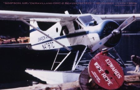 Simpson Air Service Beaver in Southeast Alaska, circa 1960s