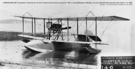 Aeromarine 40 Flying Boat Quarter View, 1926