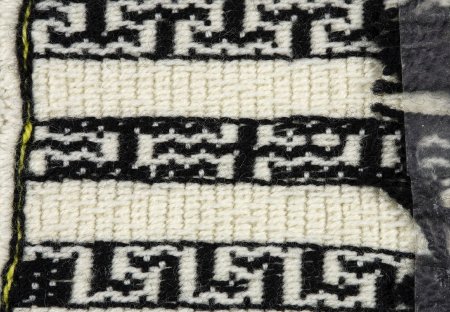 Back of weaving detail