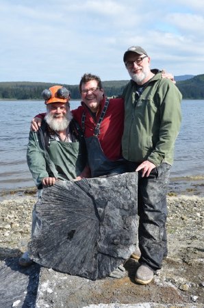 Jim, Kirk, and Ray Celebrate the Discovery of the Kupreanof Palm Frond