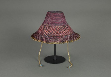 Hat displayed on hat stand