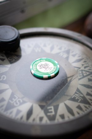 Drink Token on the Compass of the <i>F/V Puffin</i>