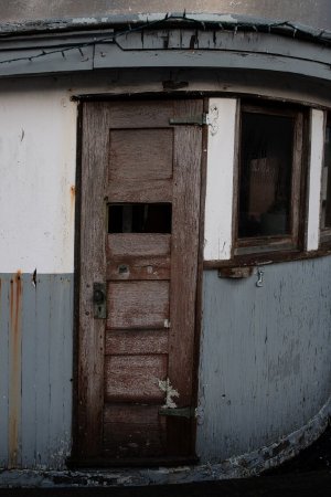 Pilot House Door of the <i>F/V Rio Grande</i>